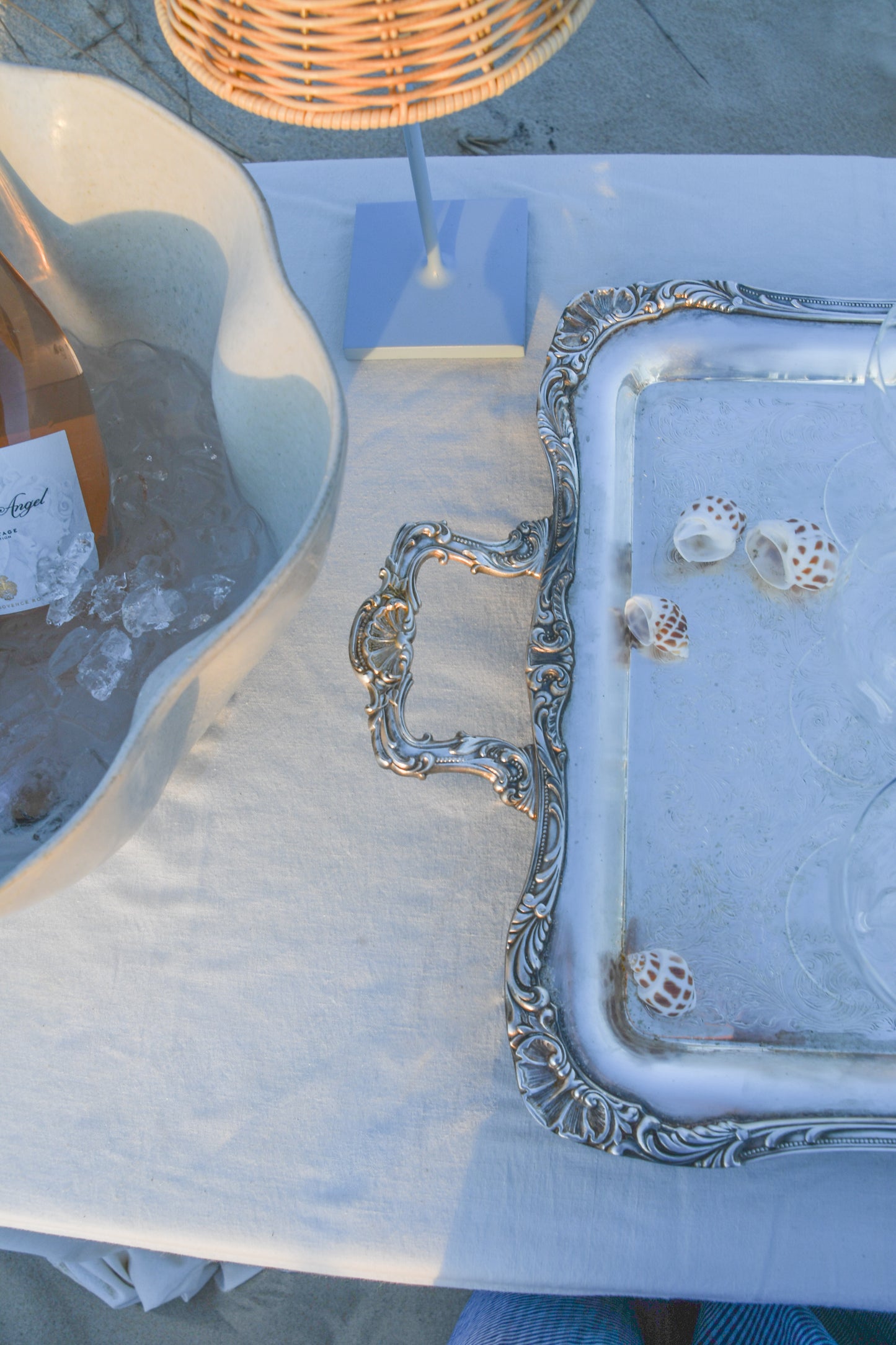 Large Vintage Silverplate Tray