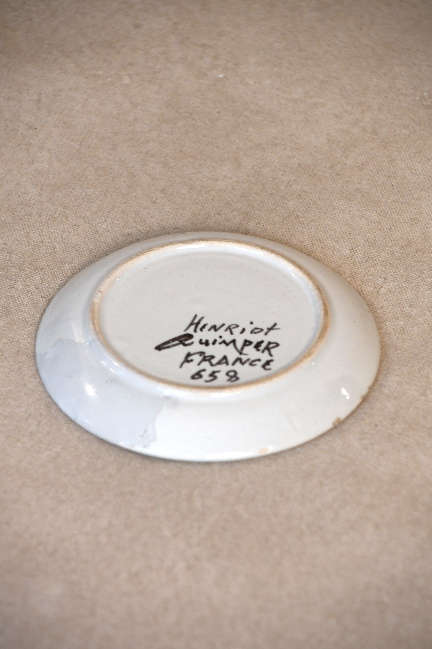 Vintage Mini French Clipper Ship Plate