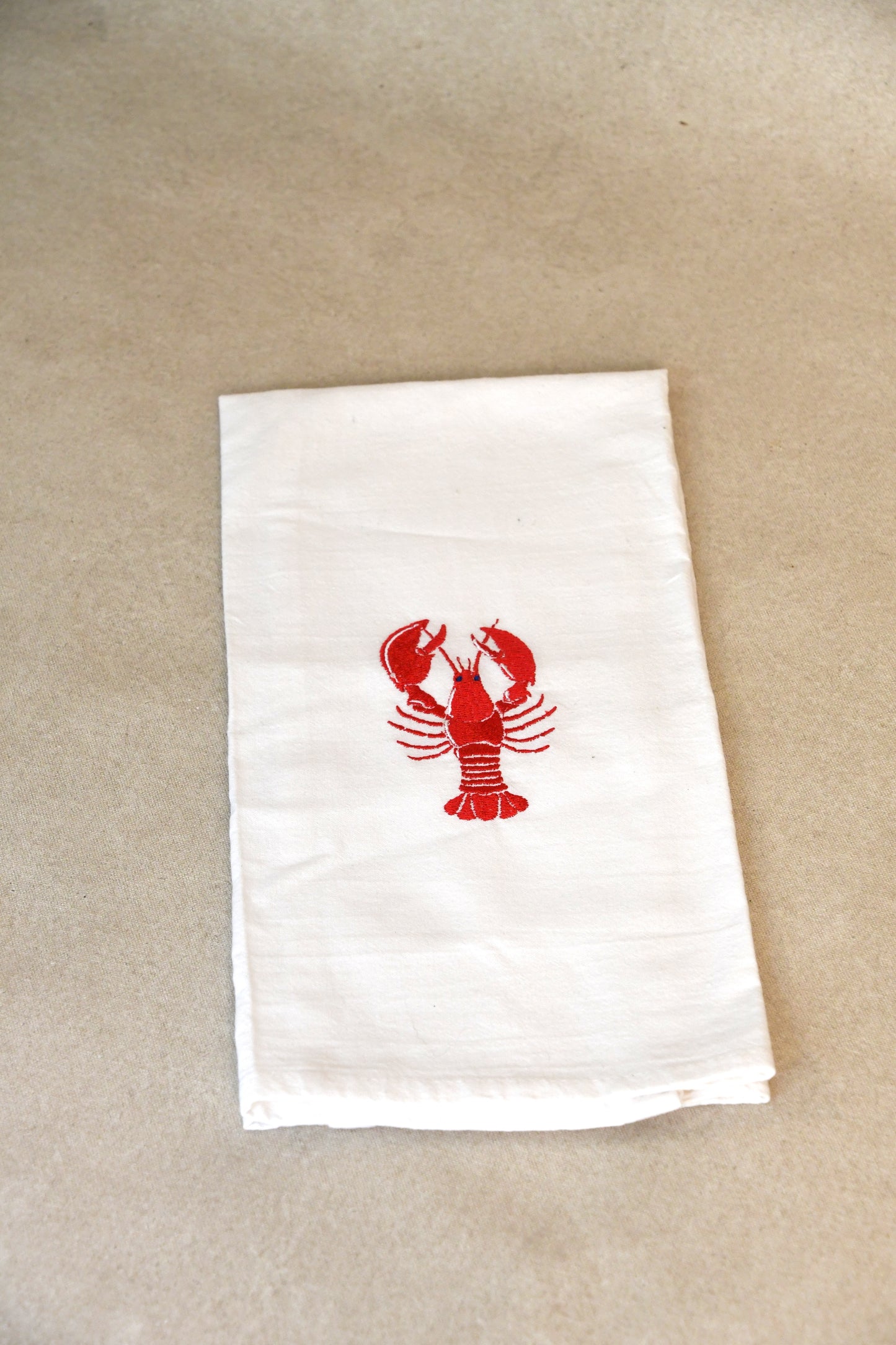 Vintage Cotton Lobster Tea Towel