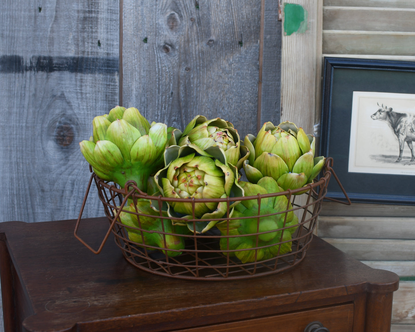 Vintage Metal Wire Basket