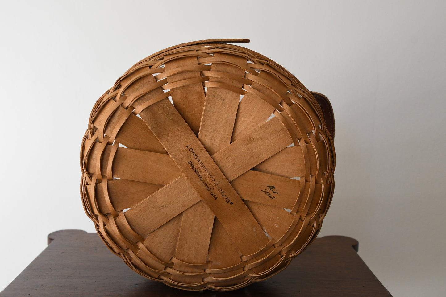 Vintage Longaberger Round Woven Basket