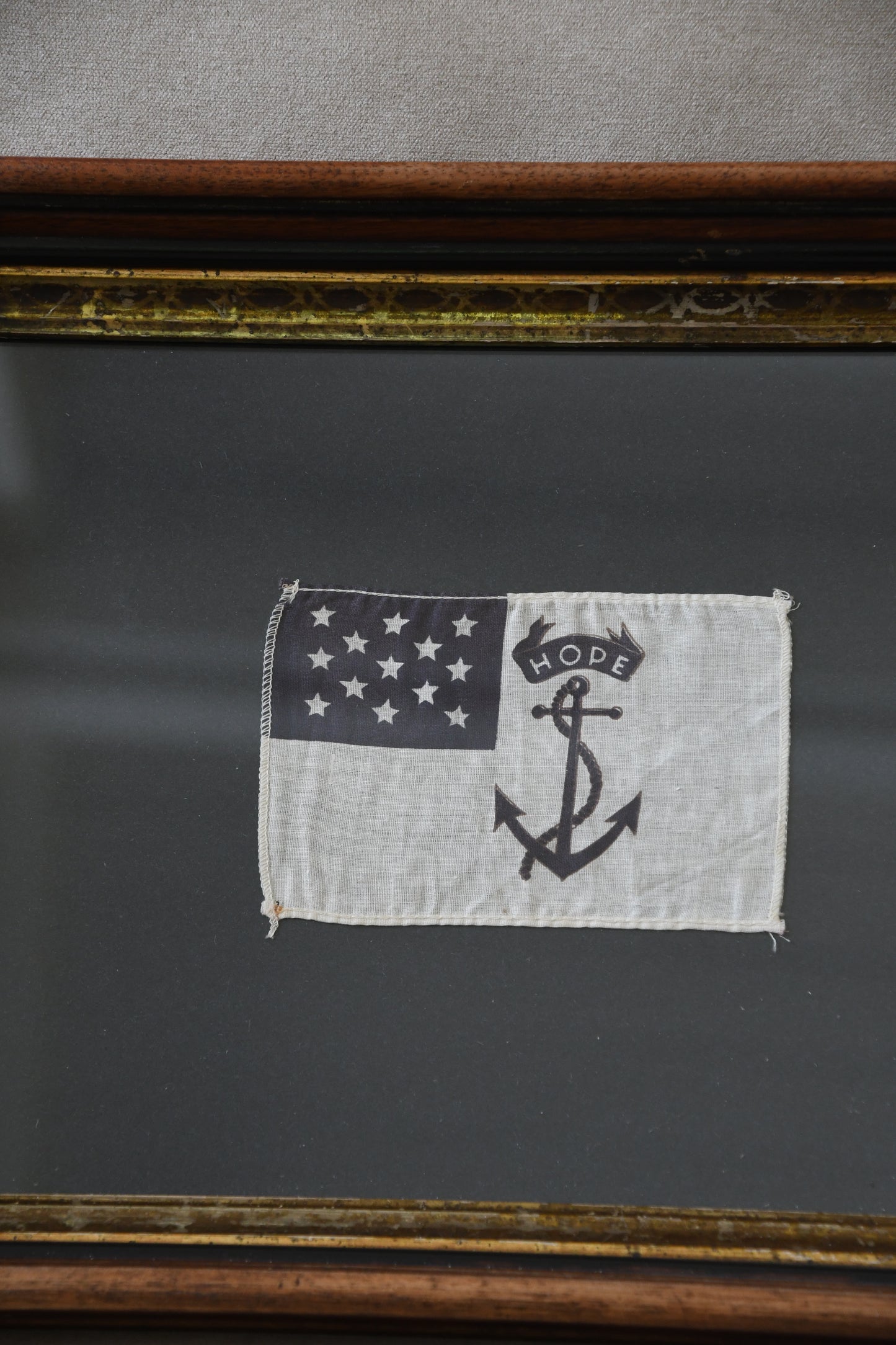 Framed Vintage Rhode Island State Flag