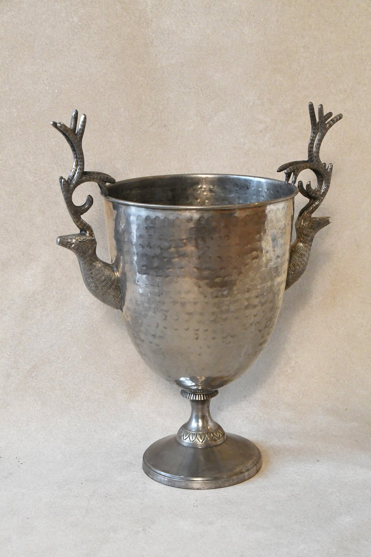 Vintage Trophy Urn with Antler Handles