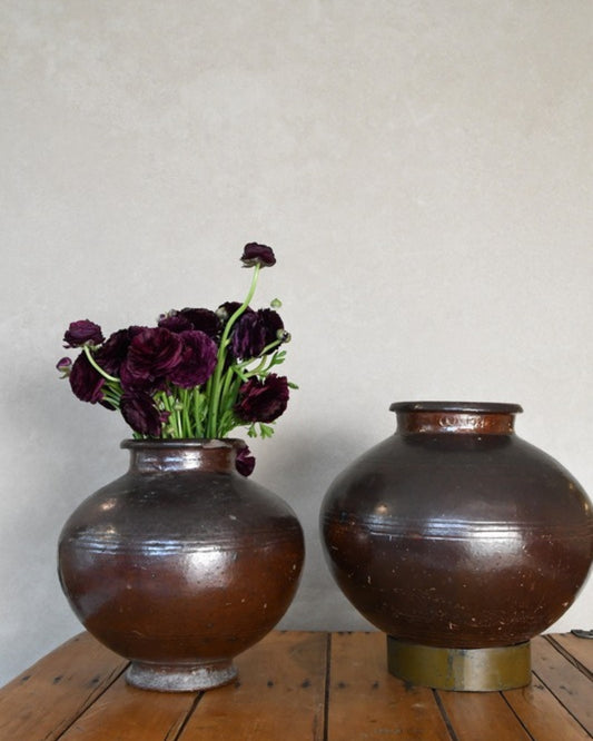 Round Clay Vase