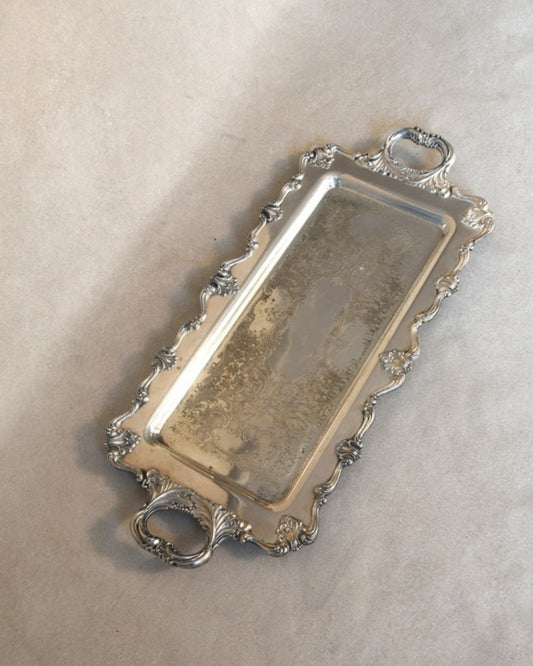 Silver Rectangle Tray