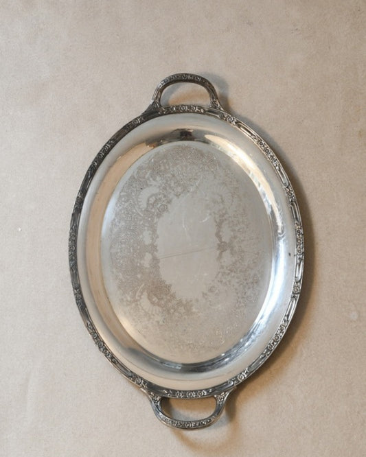 Silver Oval Tray