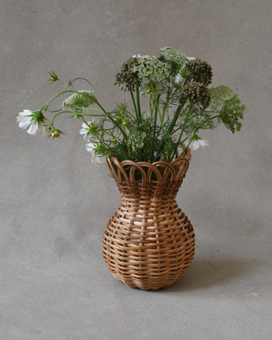 Small Gourd Shaped Basket Vase