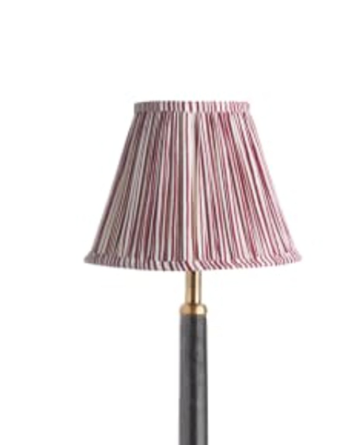 Red Ticking Stripe 8" Lamp Shade