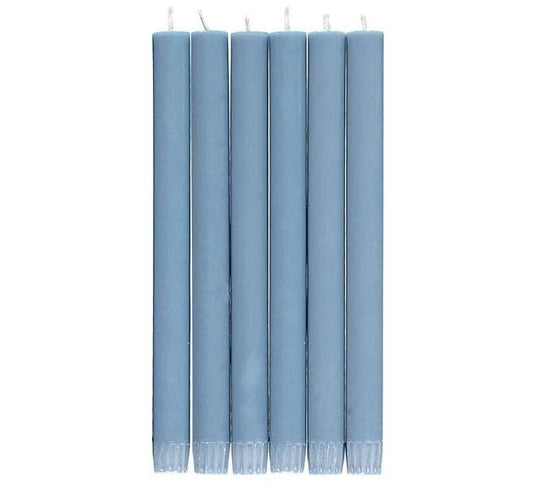 British Colour Standard - 10'' H Pompadour Eco Dinner Candles, Box of 6