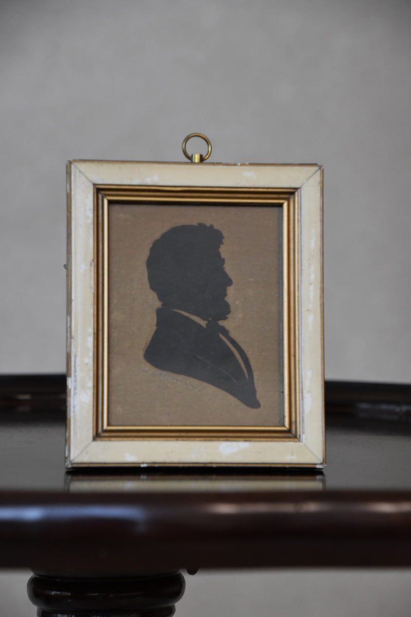 Antique President Needlepoint Silhouettes
