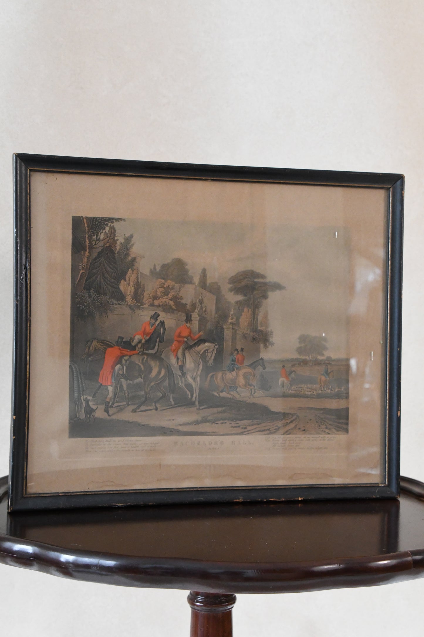 Vintage Framed Equestrian Print
