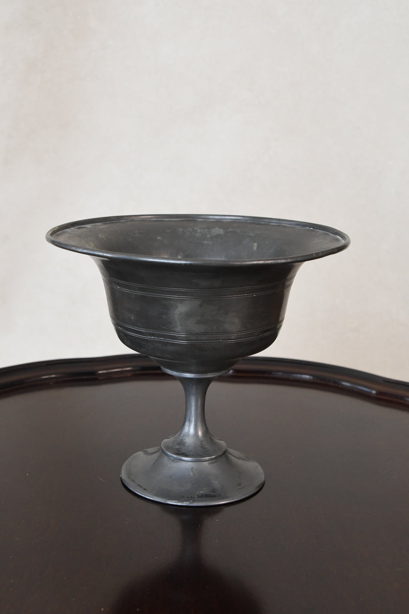 Vintage Footed Pewter Urn