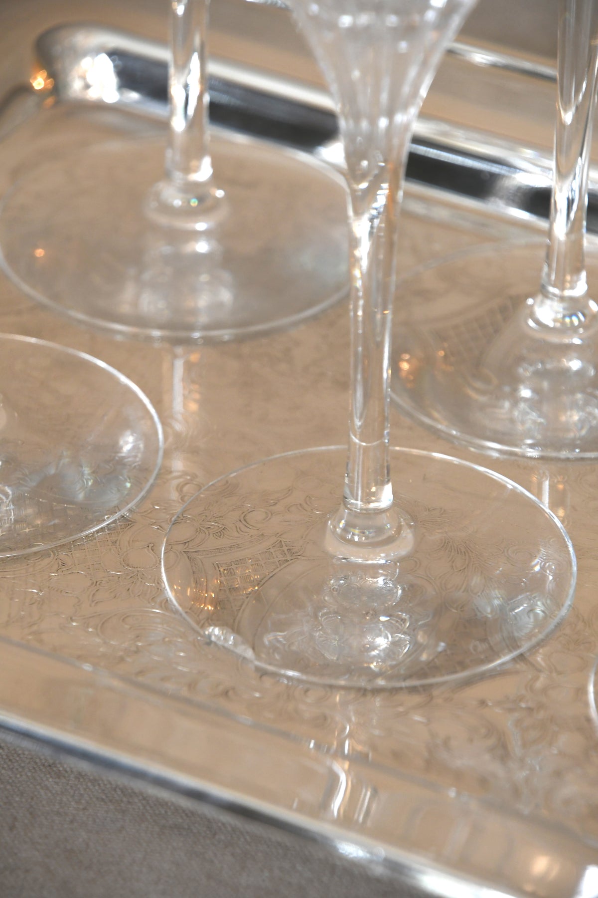 Set of 6 Christofle Iriana Water Glasses