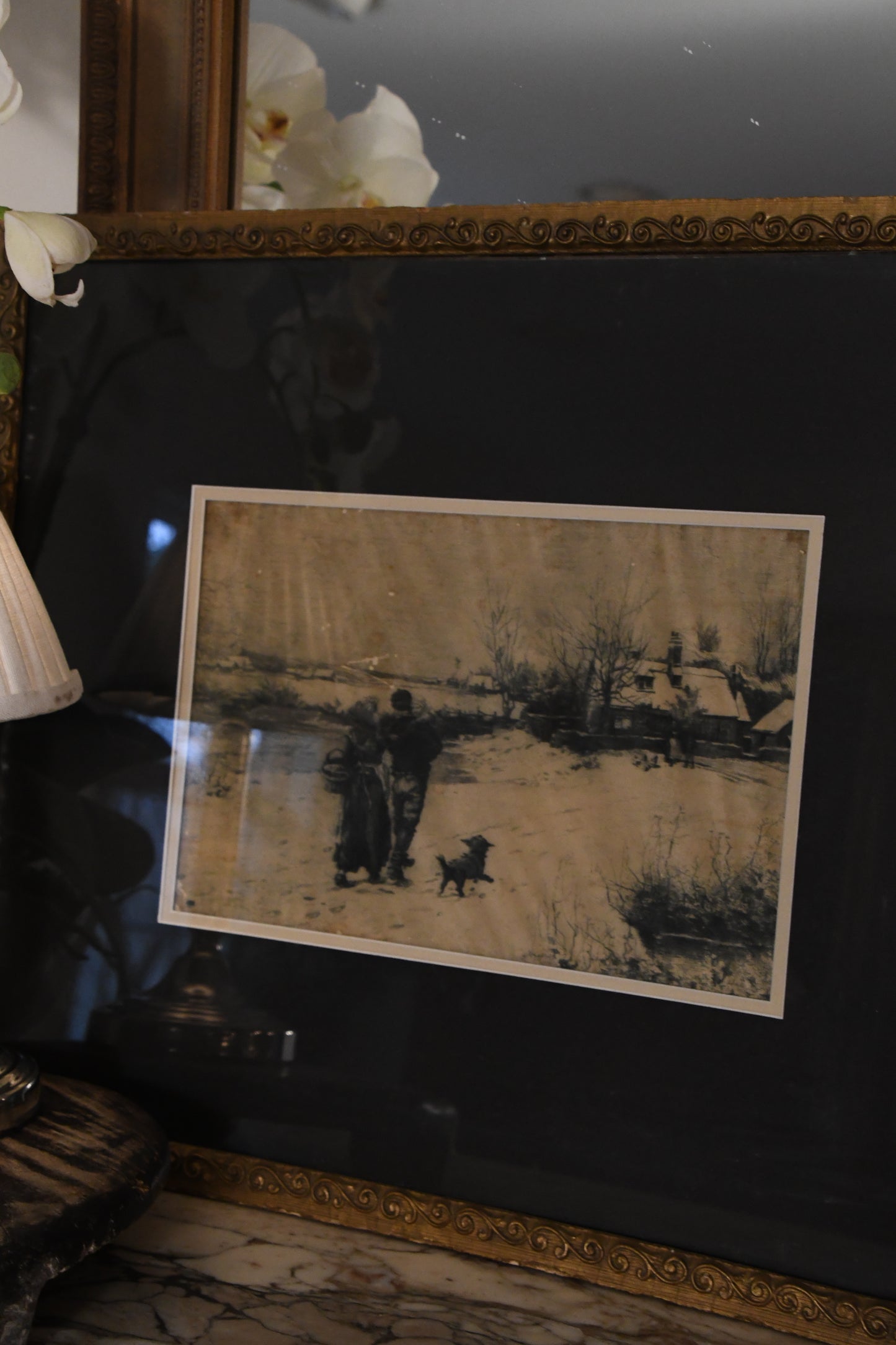 Antique Winter Scene
