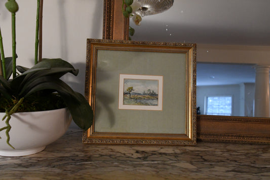 Watercolor on Paper Landscape Painting