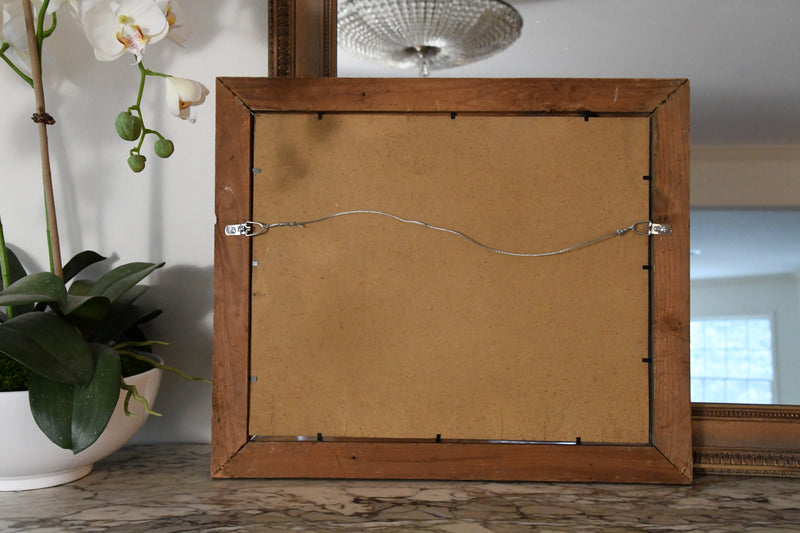 Vintage American Flag Framed in Antique Frame