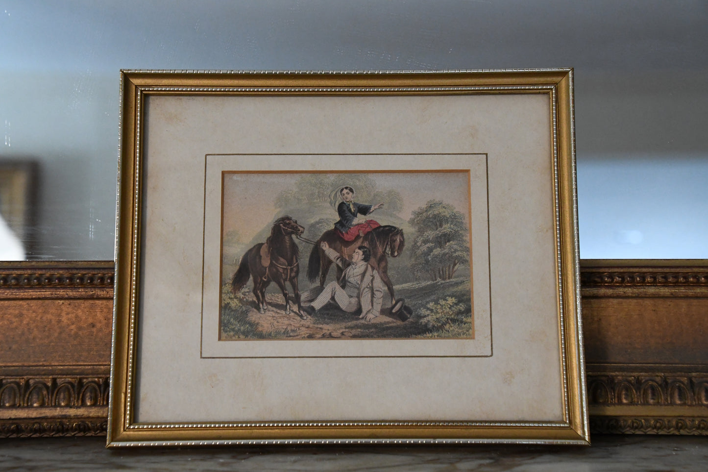 Set of 4 Antique Pastoral Prints