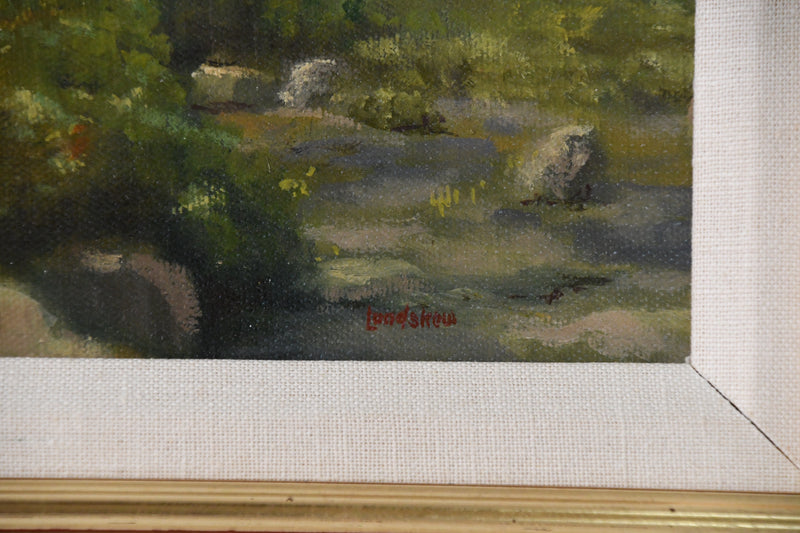 Roger Lundskow Original Painting of Path Through Woods