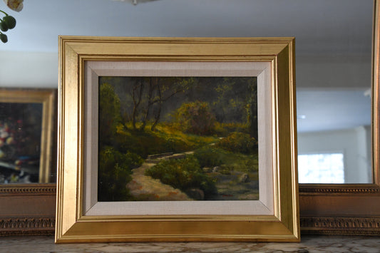 Roger Lundskow Original Painting of Path Through Woods
