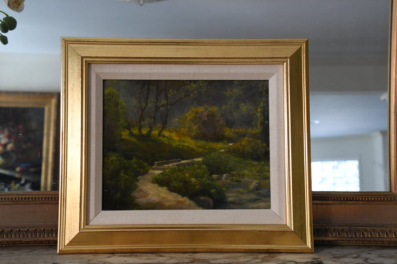 Roger Lundskow Original Painting of Path Through Woods