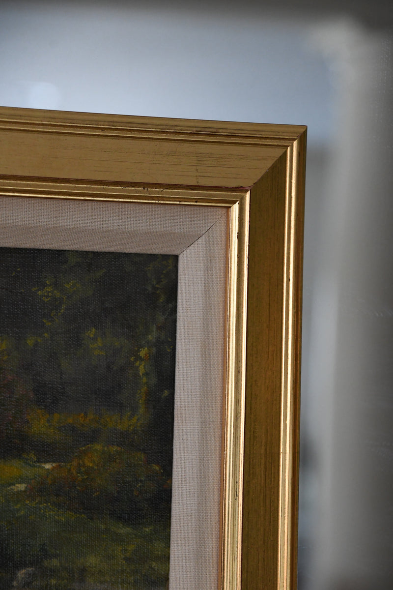 Roger Lundskow Original Painting of Path Through Woods