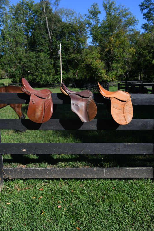Vintage Leather Riding Saddles