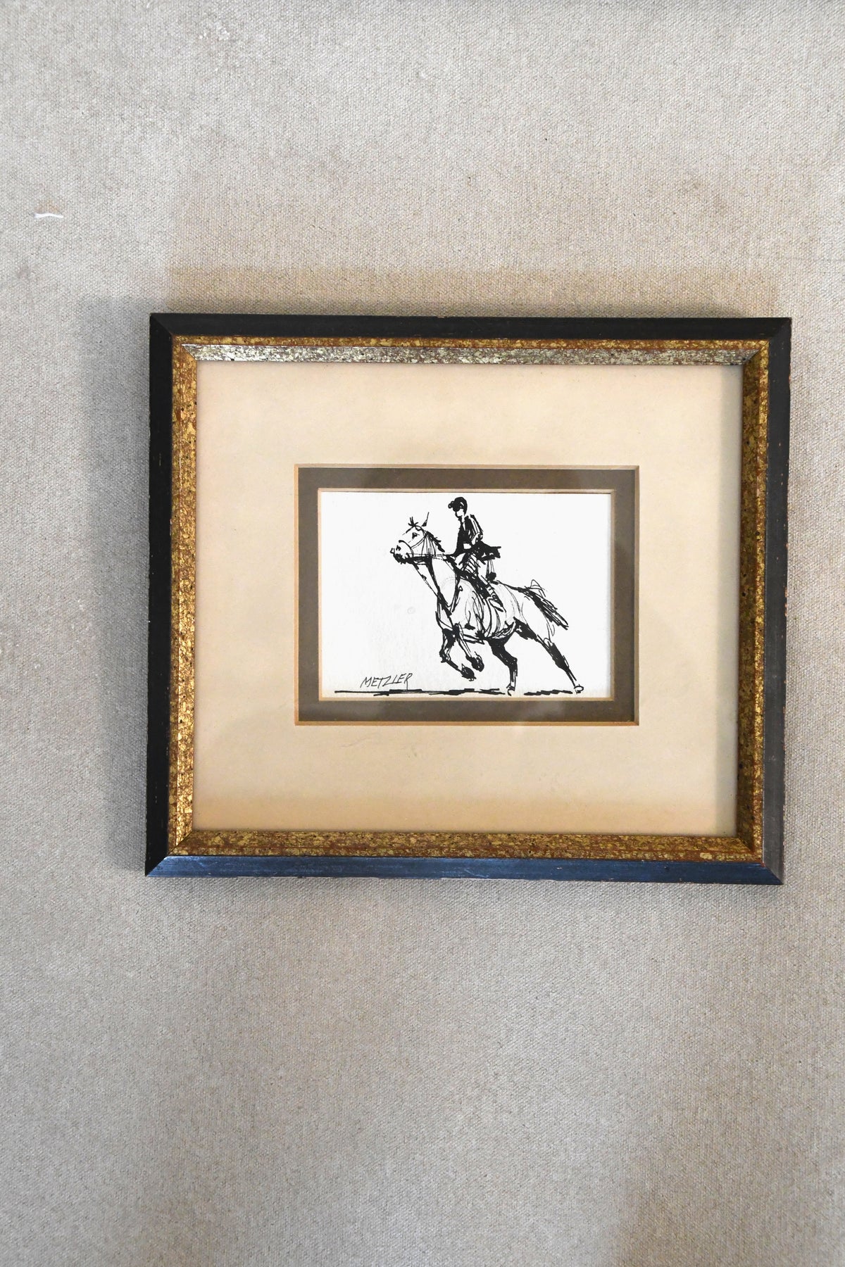 Metzler Sketch – Rider on Horse