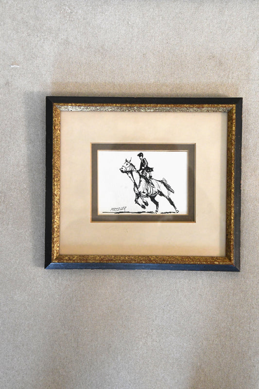 Metzler Sketch – Rider on Horse