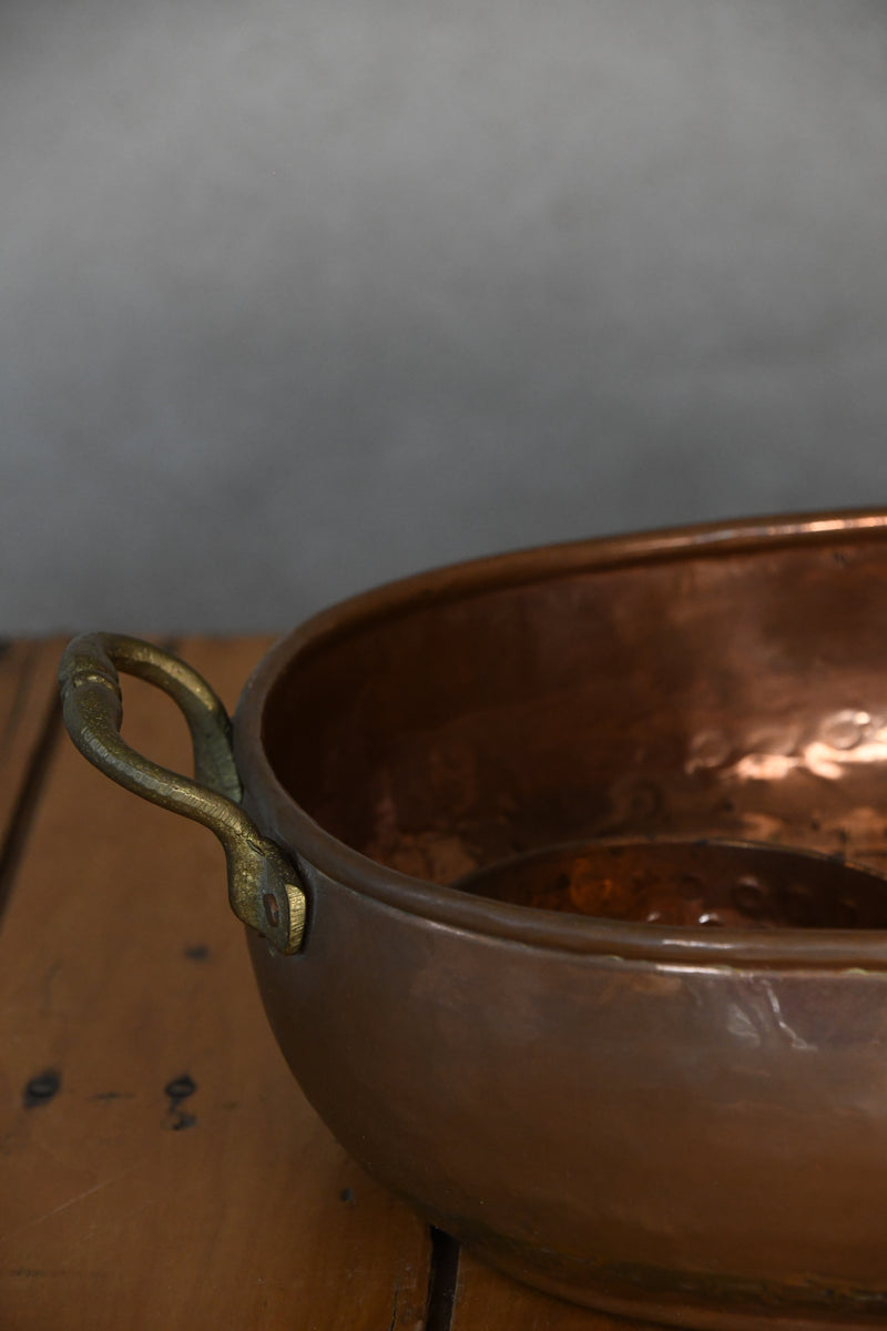 Vintage Copper Pan with Ladle