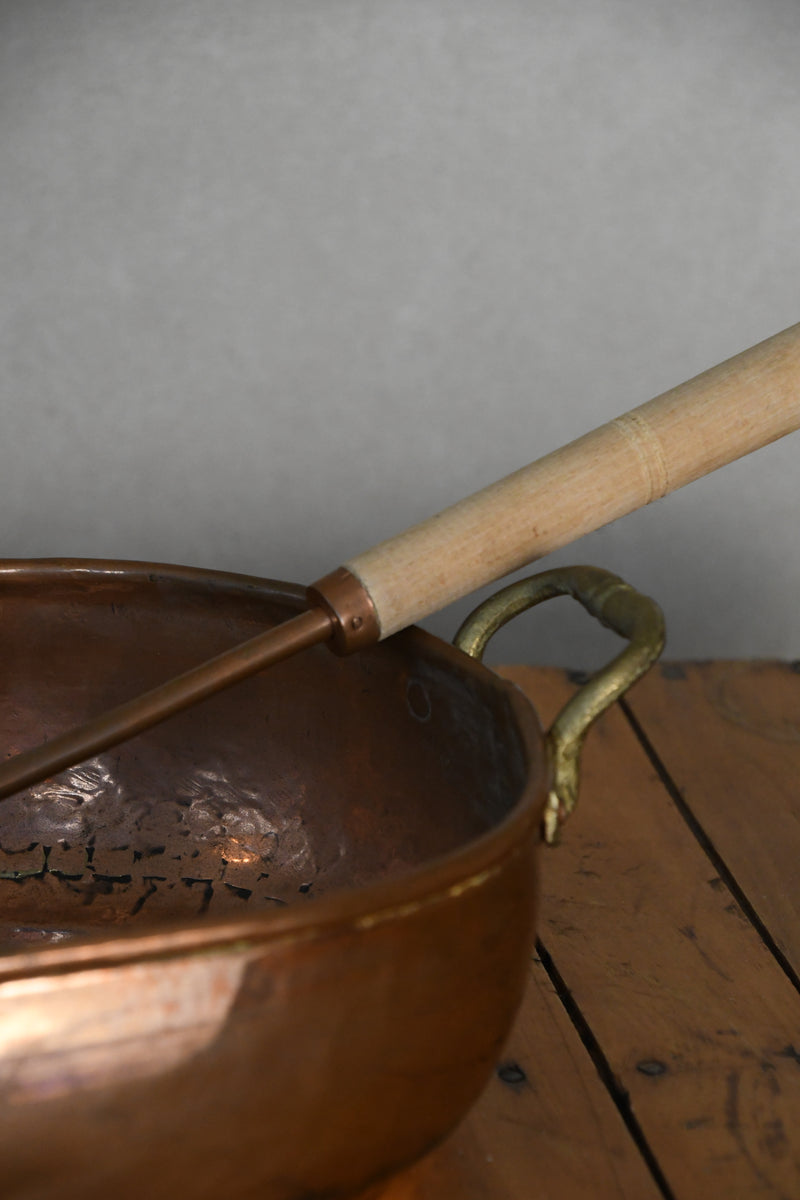 Vintage Copper Pan with Ladle