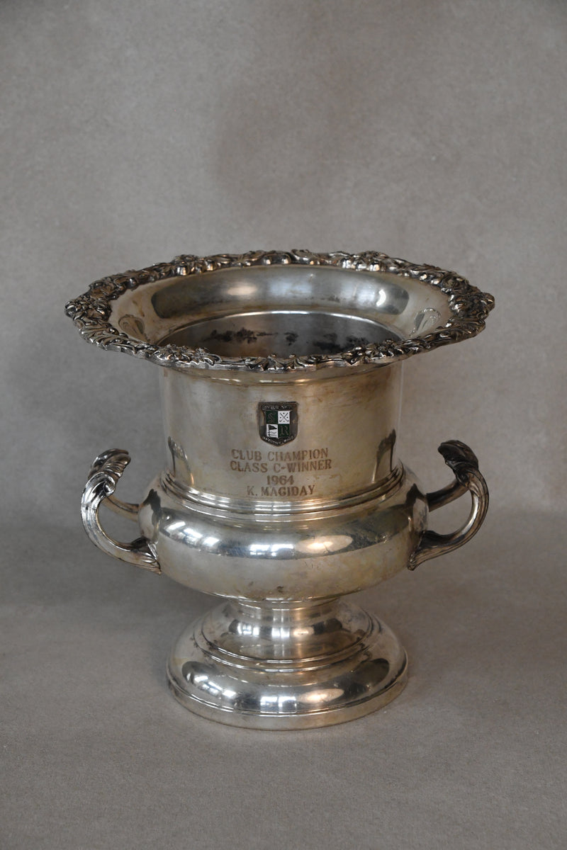 Vintage English Silverplate Trophy Urns