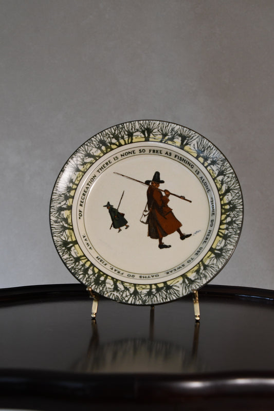 Antique Royal Doulton Isaac Walton Ware "Gallant Fishers" Plate