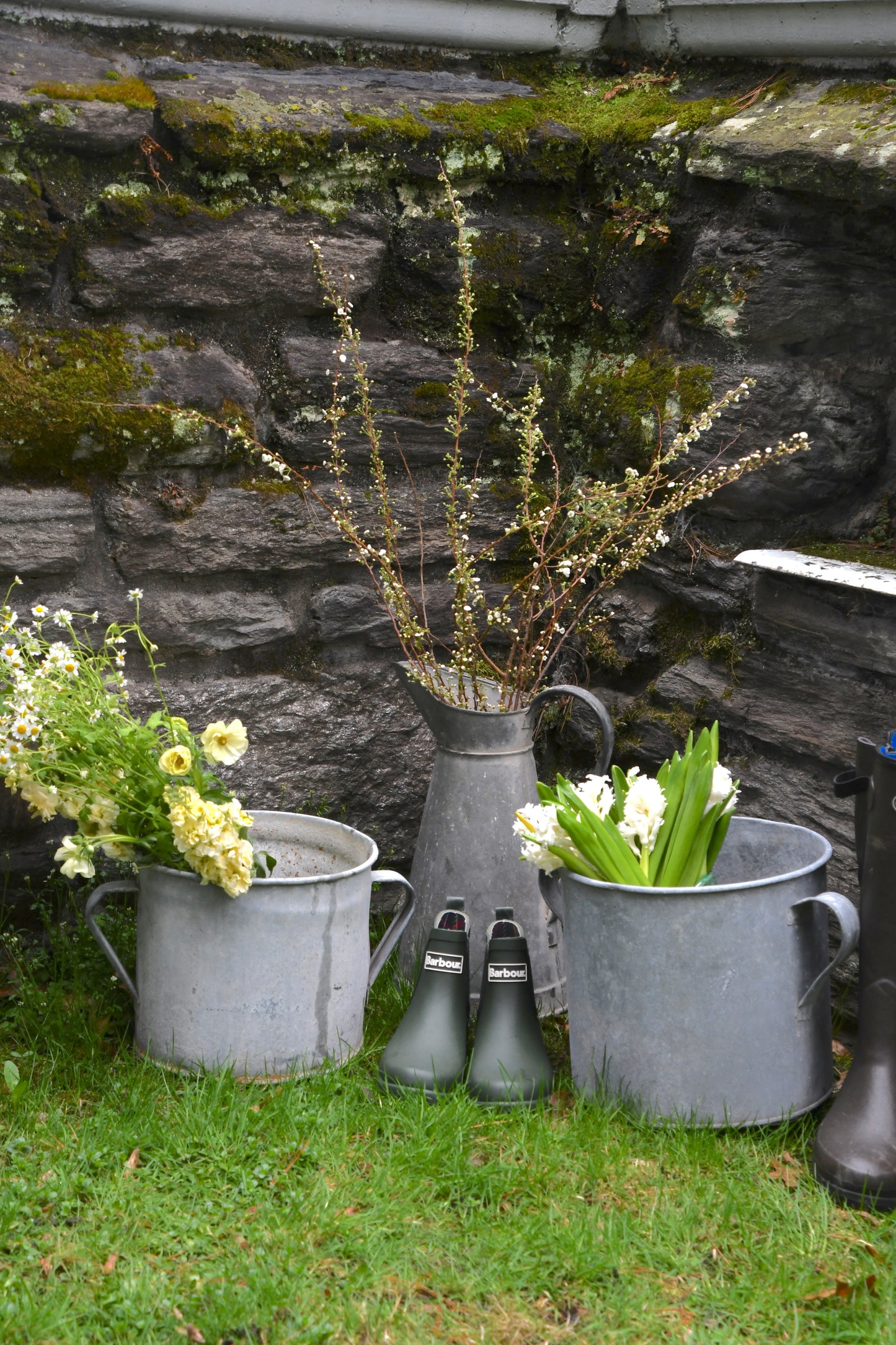 Antique French Galvanized Buckets
