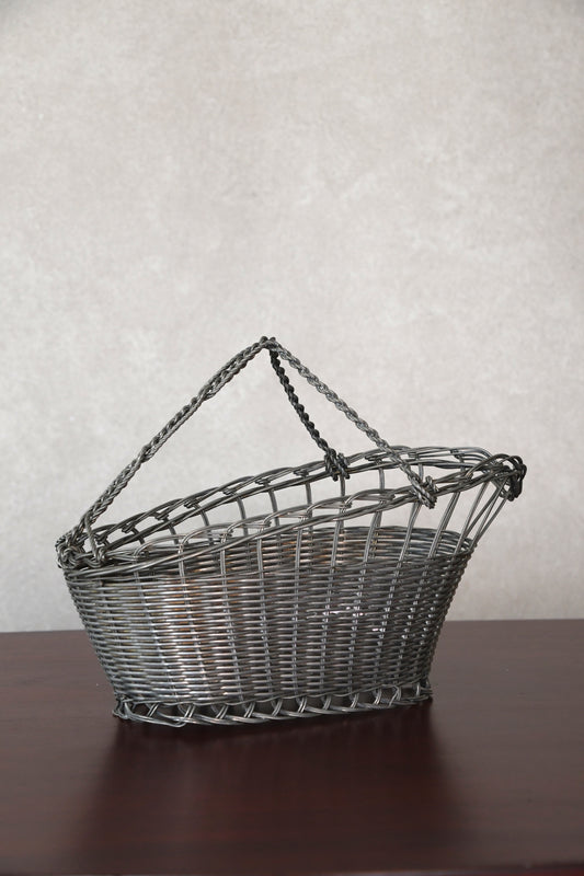 Vintage French Silverplated Wine Carrier