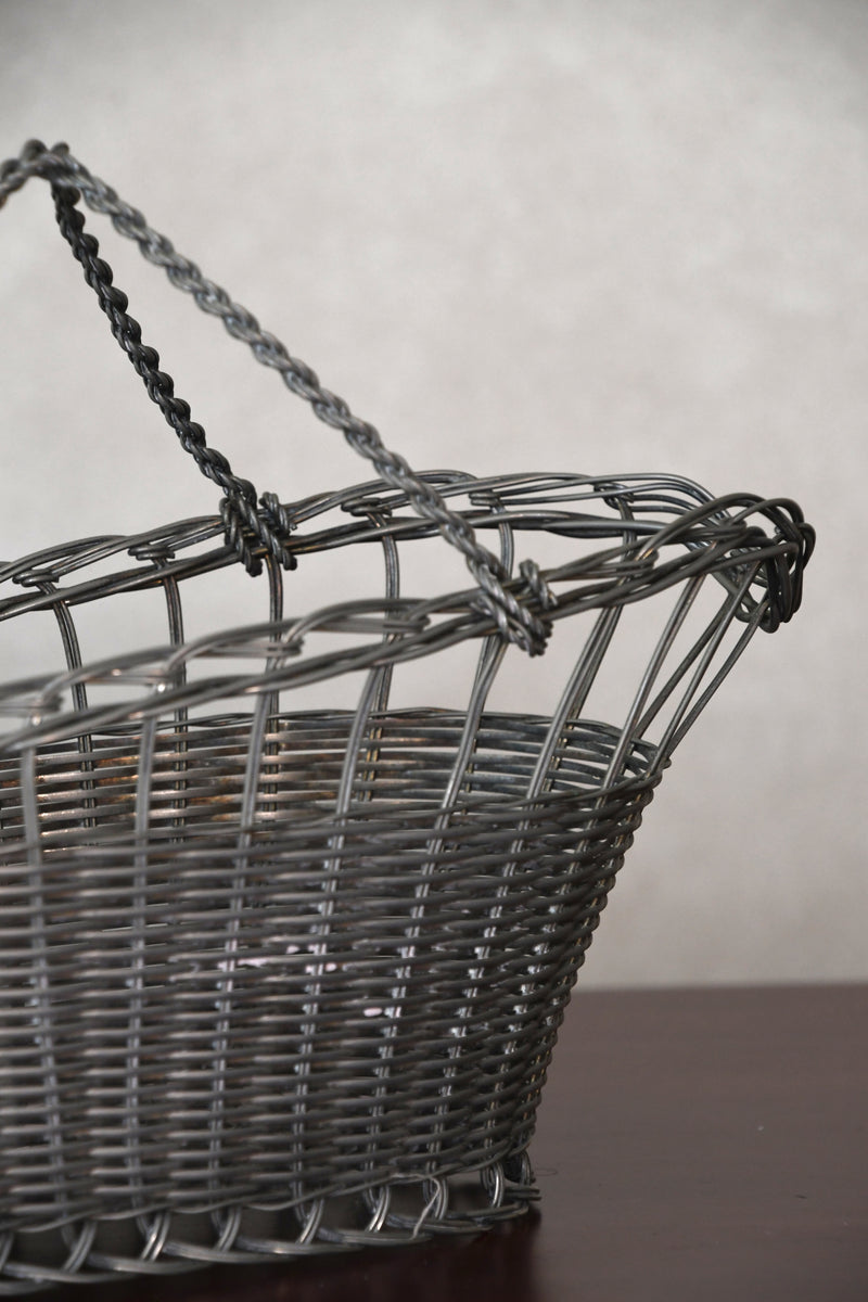 Vintage French Silverplated Wine Carrier