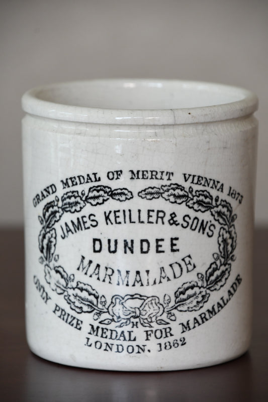 Antique English Ironstone Marmalade Jar