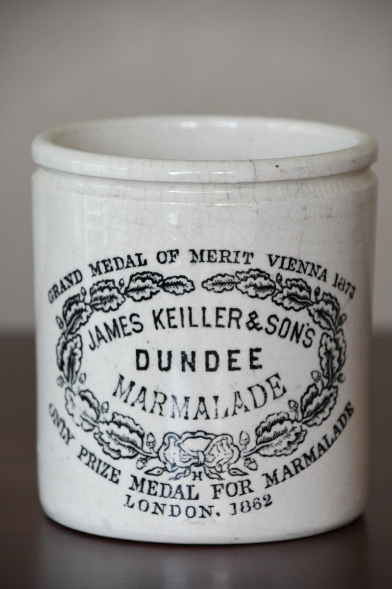 Antique English Ironstone Marmalade Jar