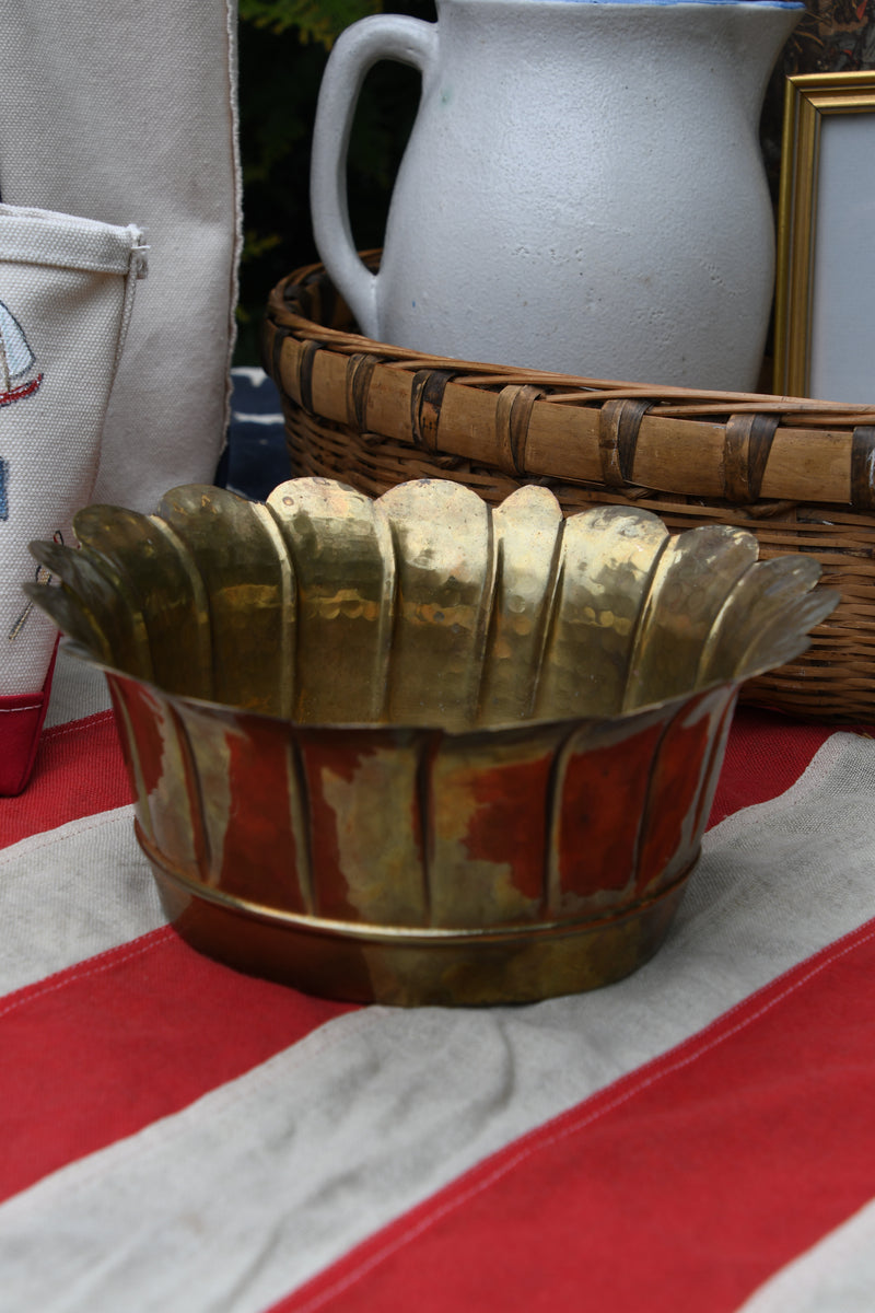 Vintage Brass Planter