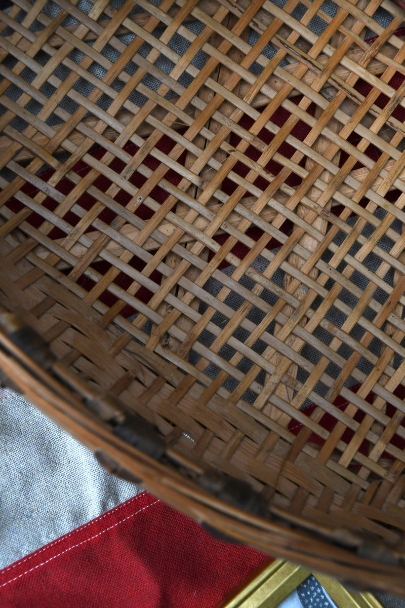 Vintage Round Woven Basket