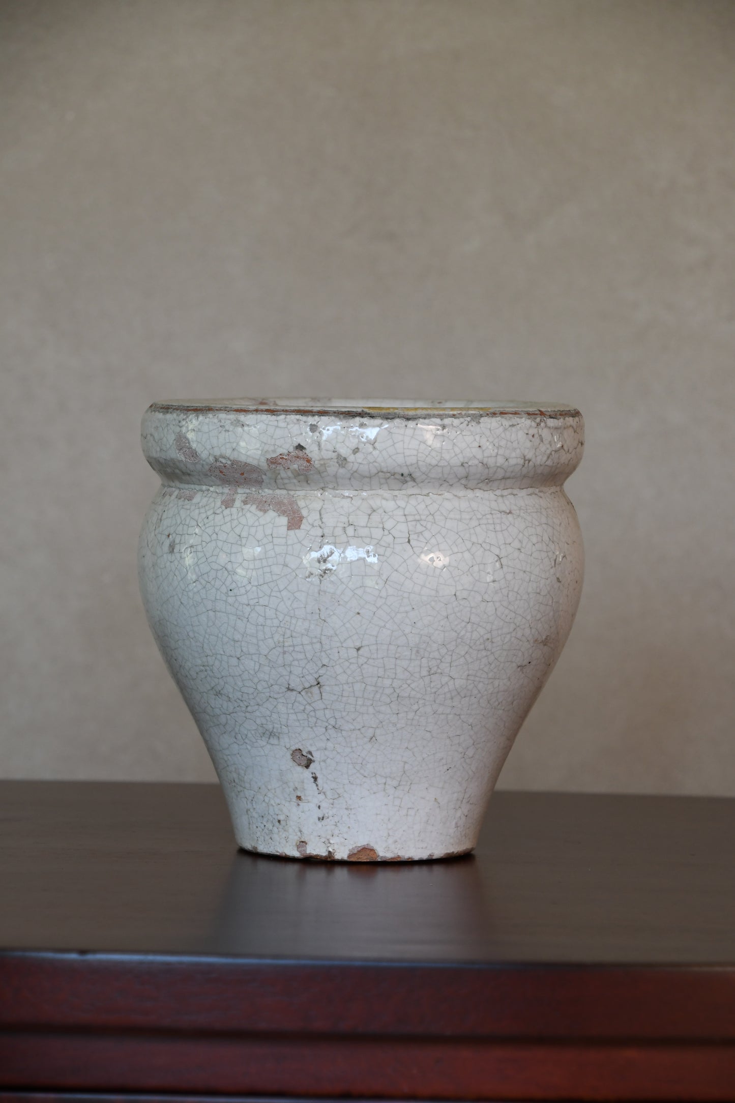 Antique White Crackle Glaze Vase