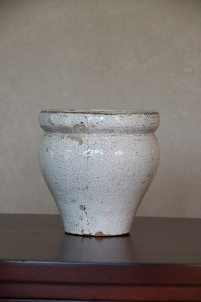 Antique White Crackle Glaze Vase