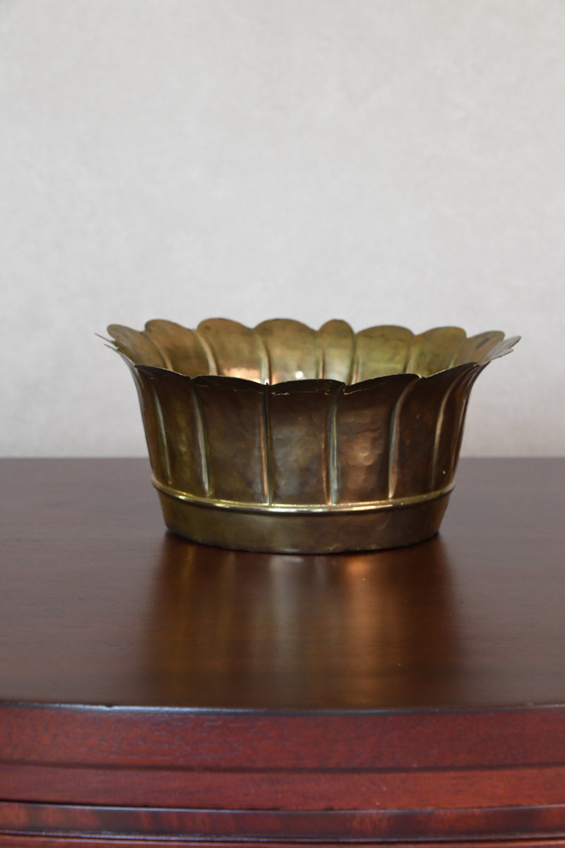 Vintage Brass Planter