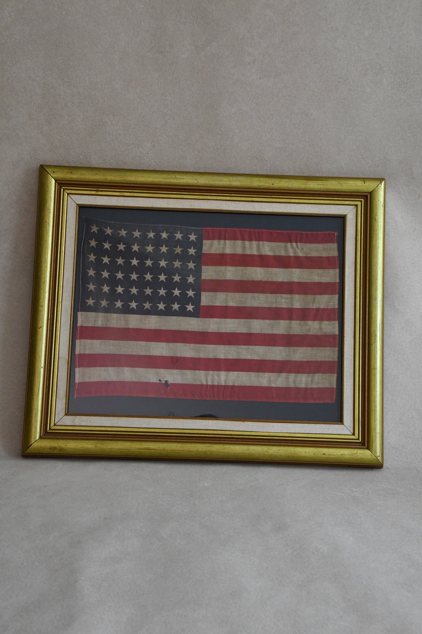 Vintage Framed American Flag