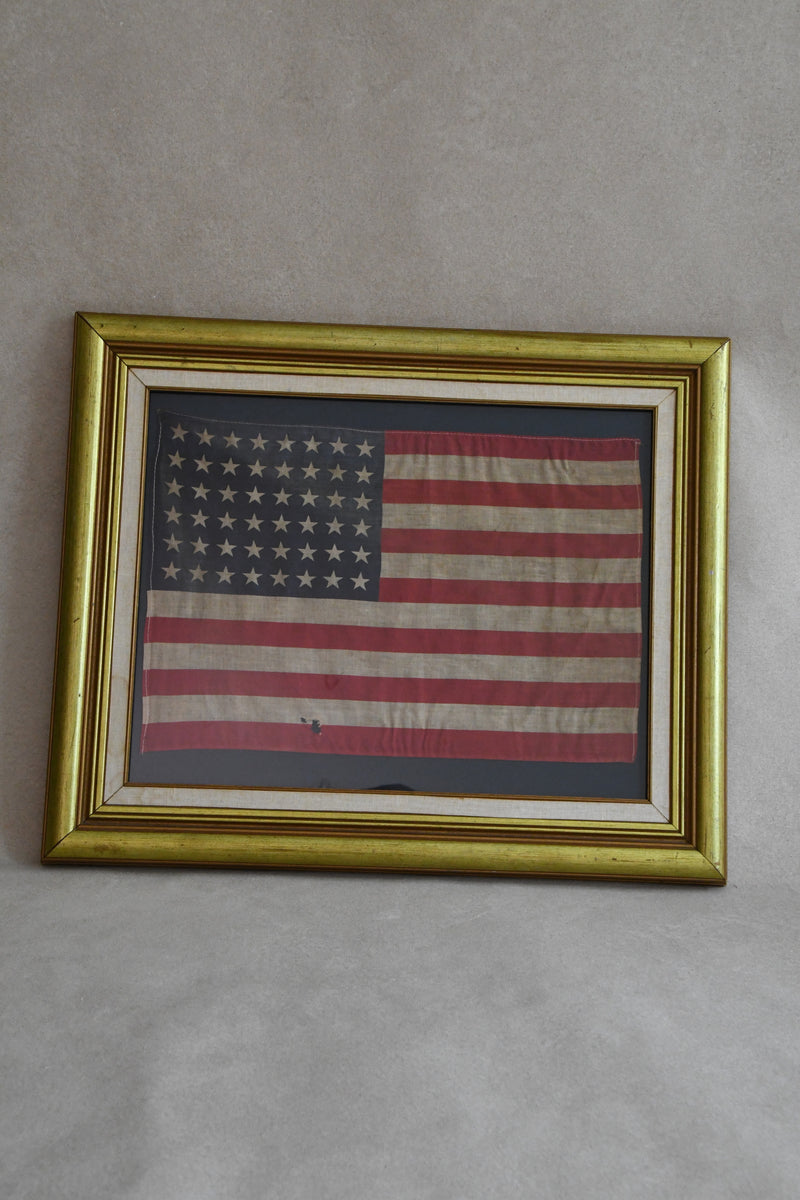 Vintage Framed American Flag