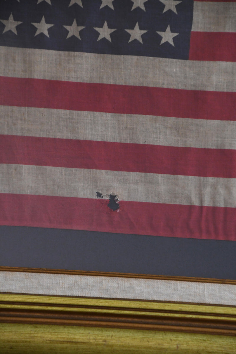 Vintage Framed American Flag
