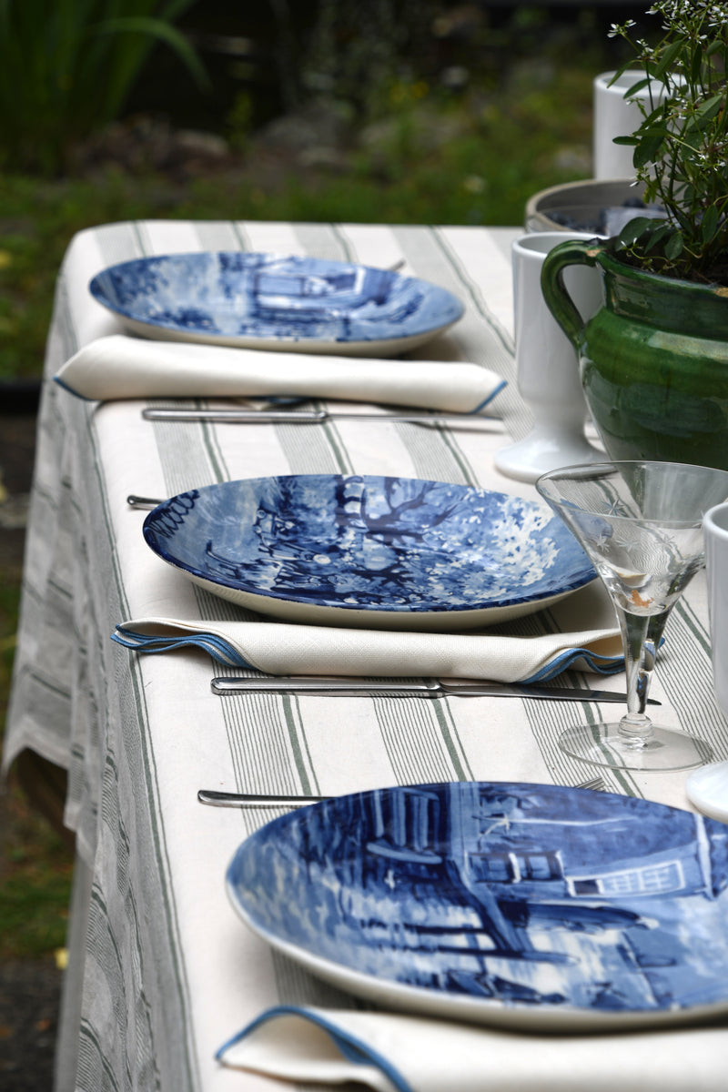 Set of 12 Vintage Delft Plates