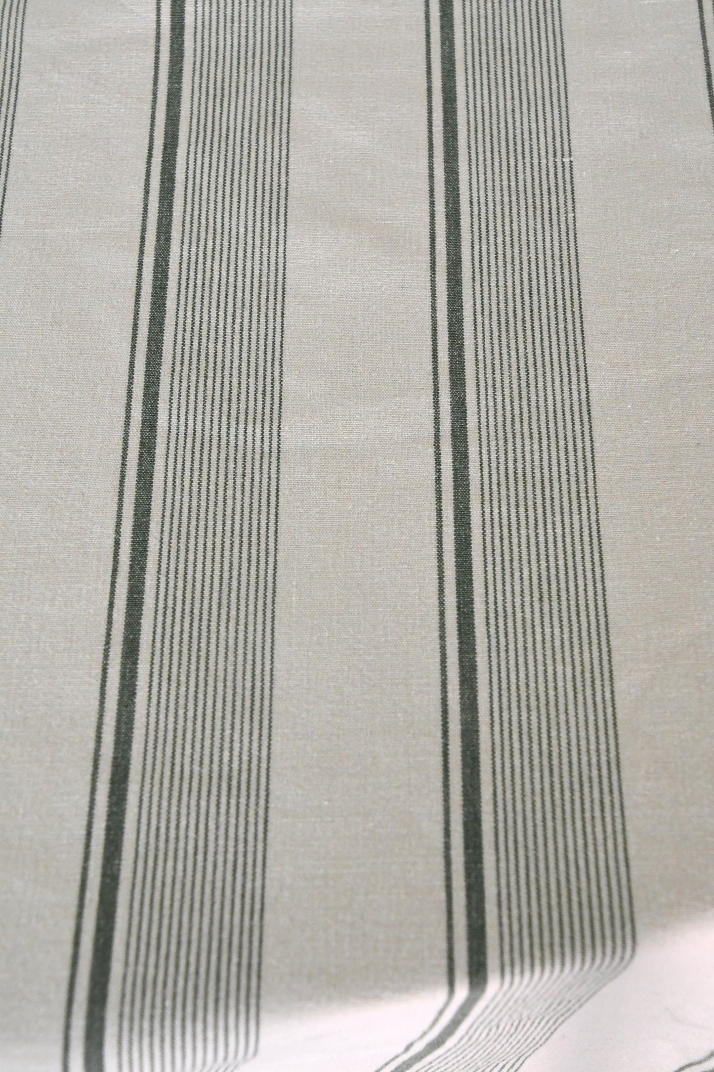 Vintage Green Ticking Linens