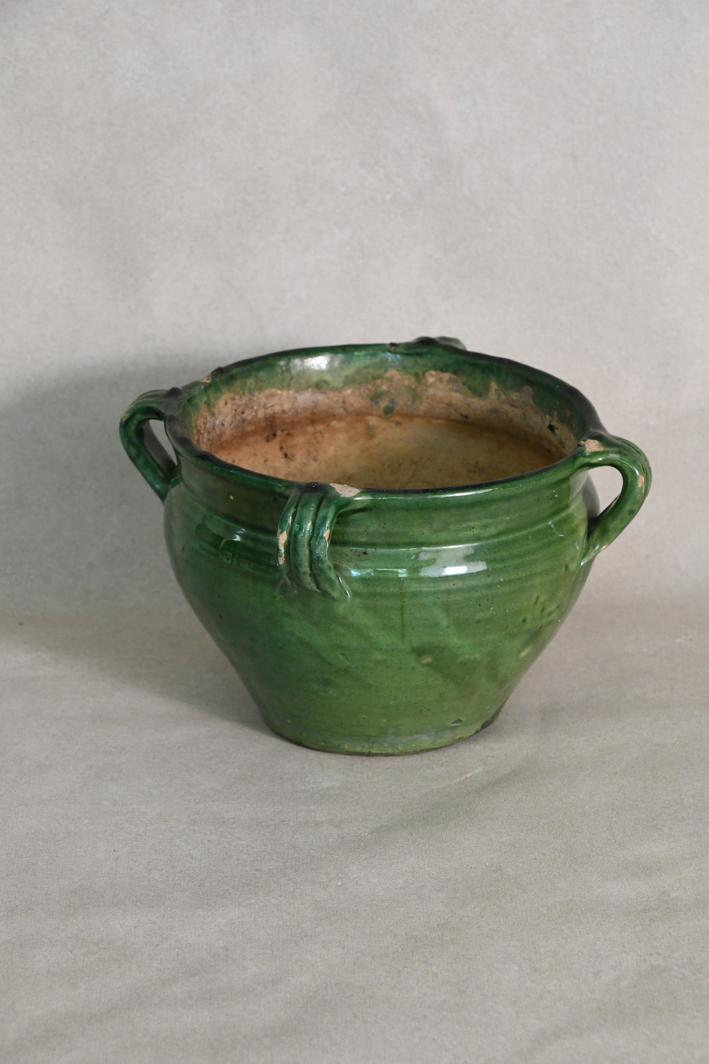 Antique French Green Planter
