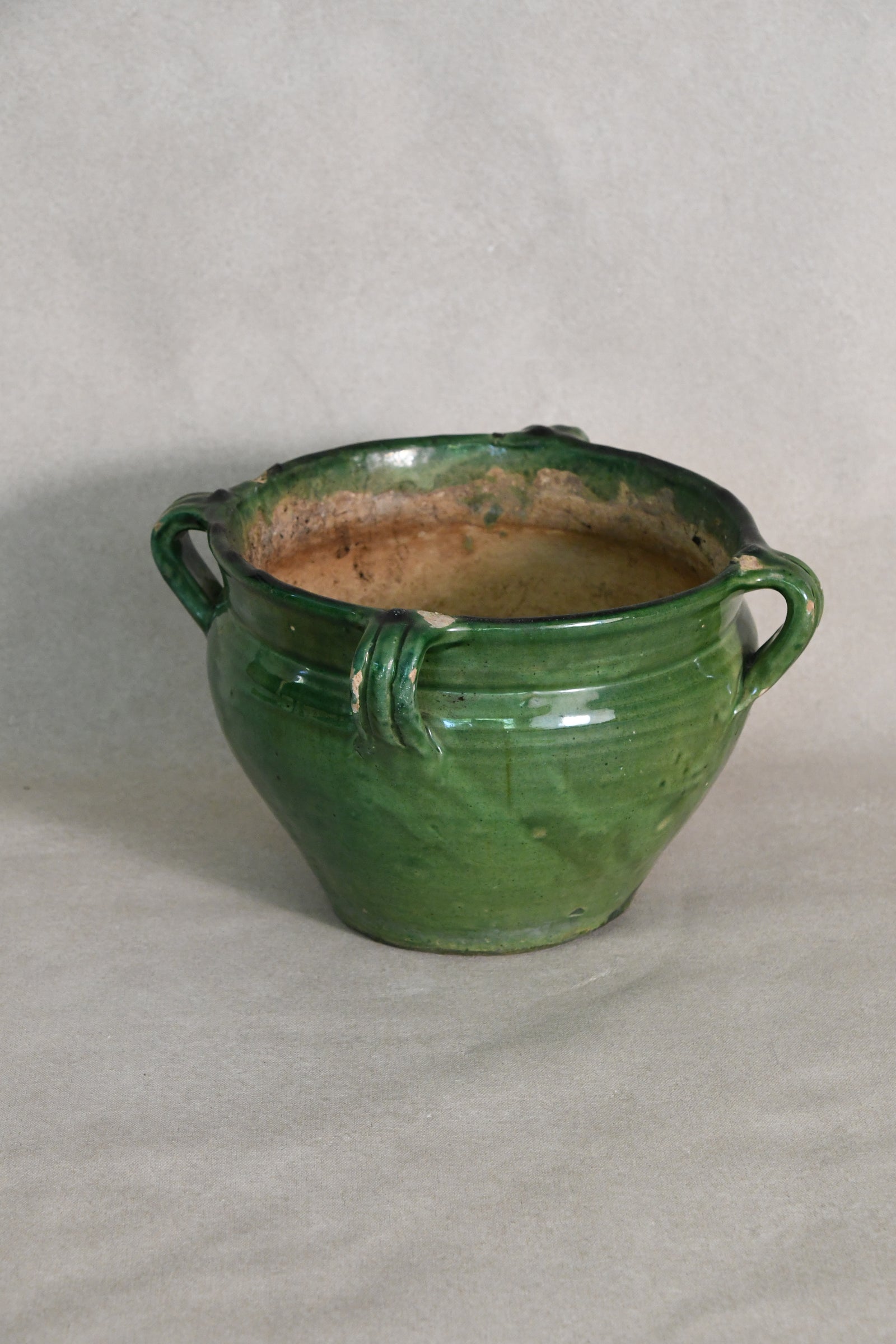 Antique French Green Planter