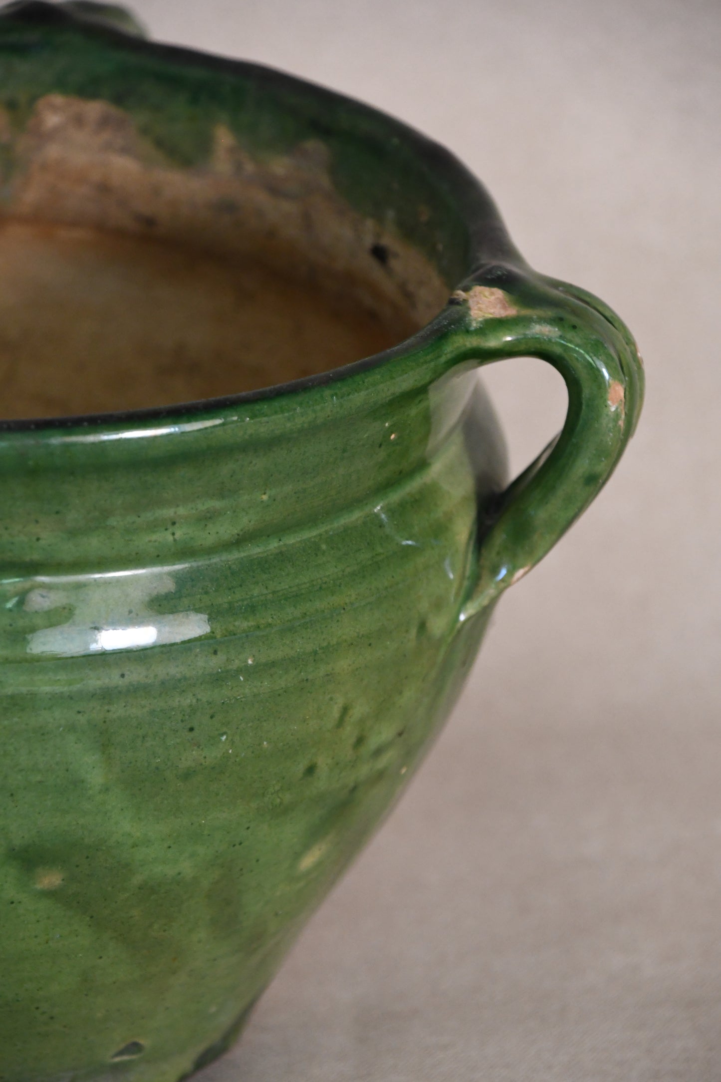 Antique French Green Planter